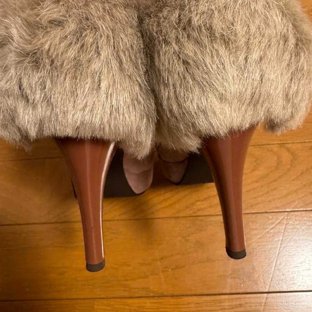 DIANA Pink Suede Pumps with Fur - image 5