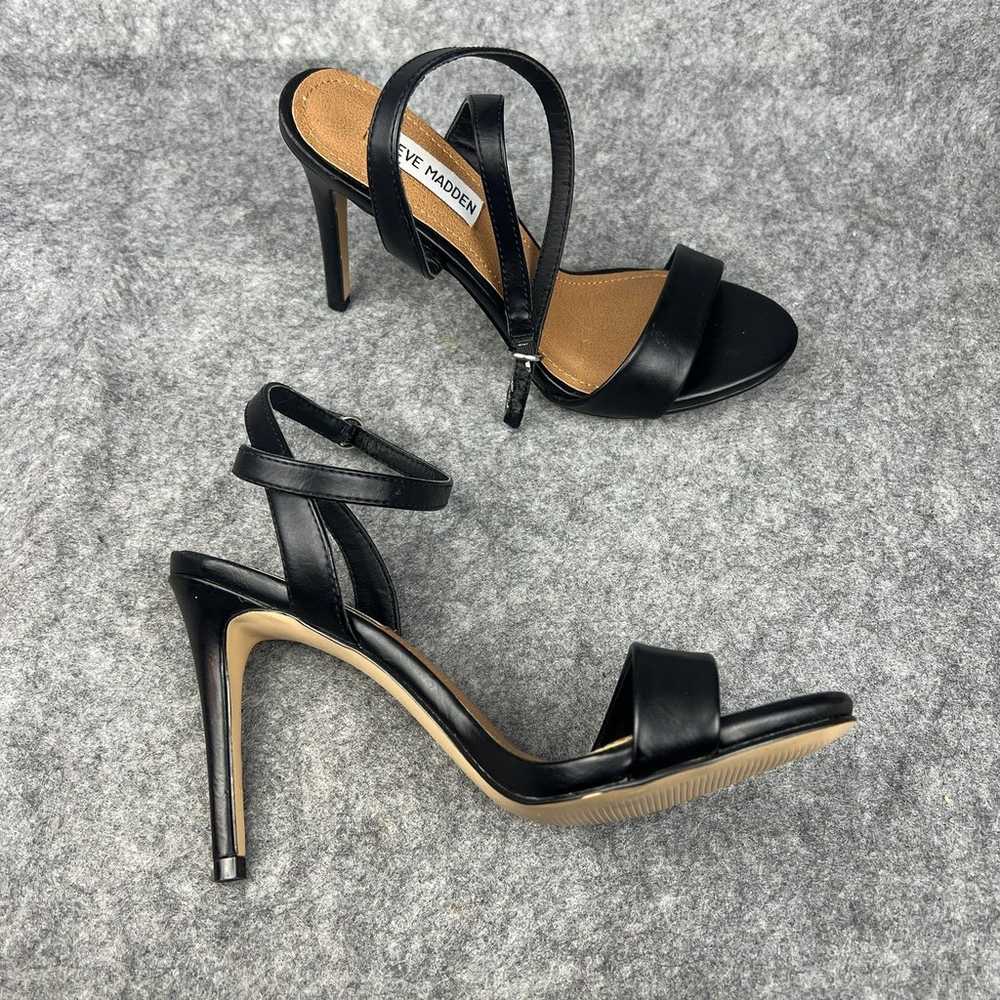 Steve Madden black faux leather stiletto Reno hee… - image 4