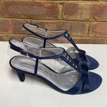 Adrianna Papell Boutique Navy Classic Satin Rhines