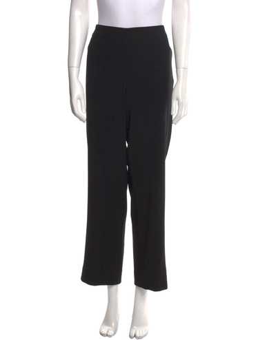 Giorgio Armani Wool Wide Leg Pants Black High-Rise - image 1