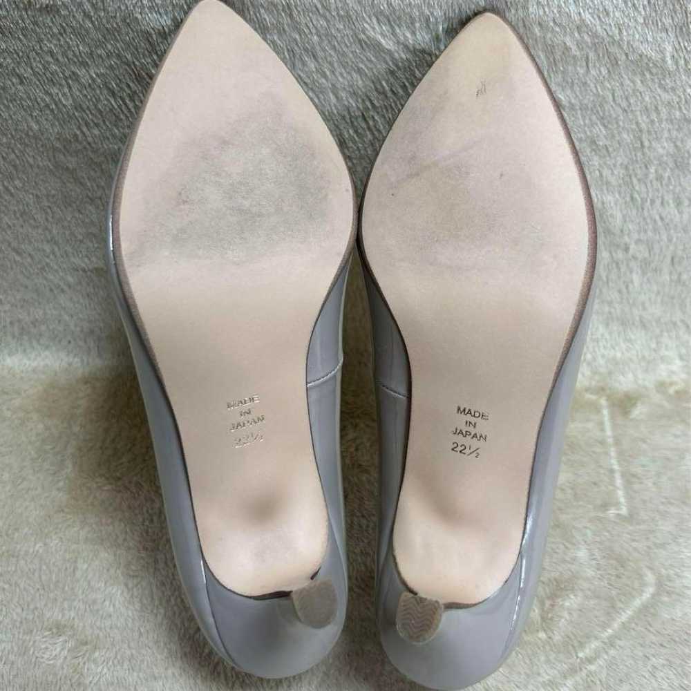 [Irregular] Enamel Pumps Pointed Toe 22.5cm 2E He… - image 9