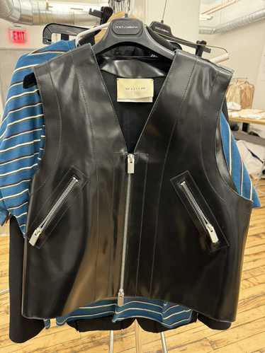 1017 ALYX 9SM Alyx Leather Vest with Silver Zipper - image 1