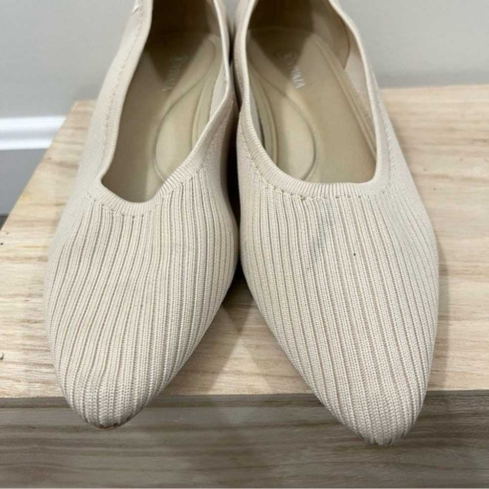 Vivaia Liraz Cream Ivory Pointed Toe Knit Heels 3… - image 9