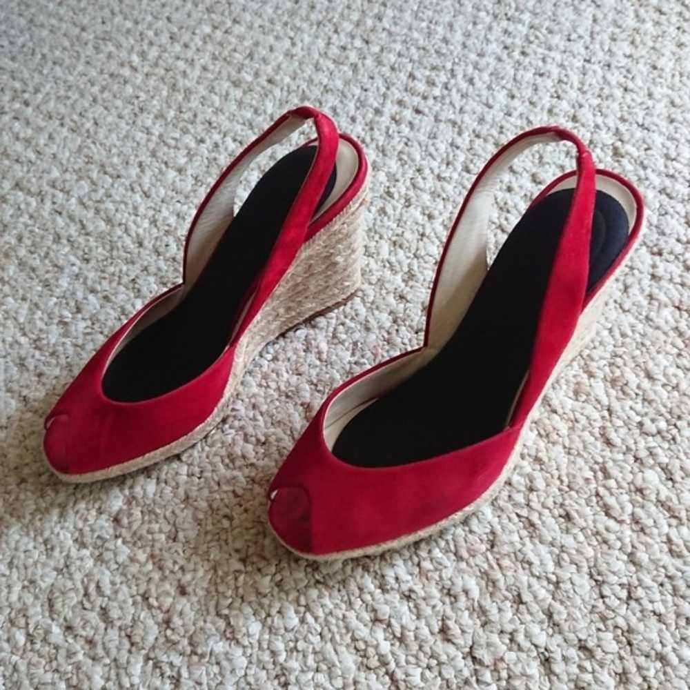 Kors by Michael Kors red suede wedges Size: 7.5 M - image 2