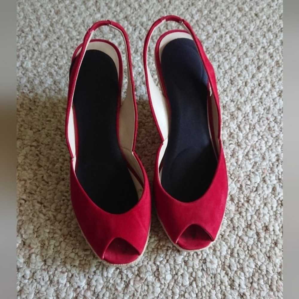 Kors by Michael Kors red suede wedges Size: 7.5 M - image 3