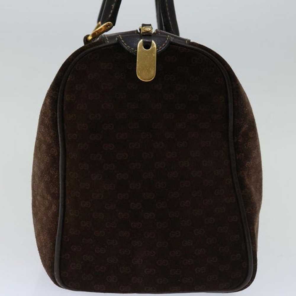 Gucci GUCCI Micro GG Canvas Hand Bag Brown - image 3