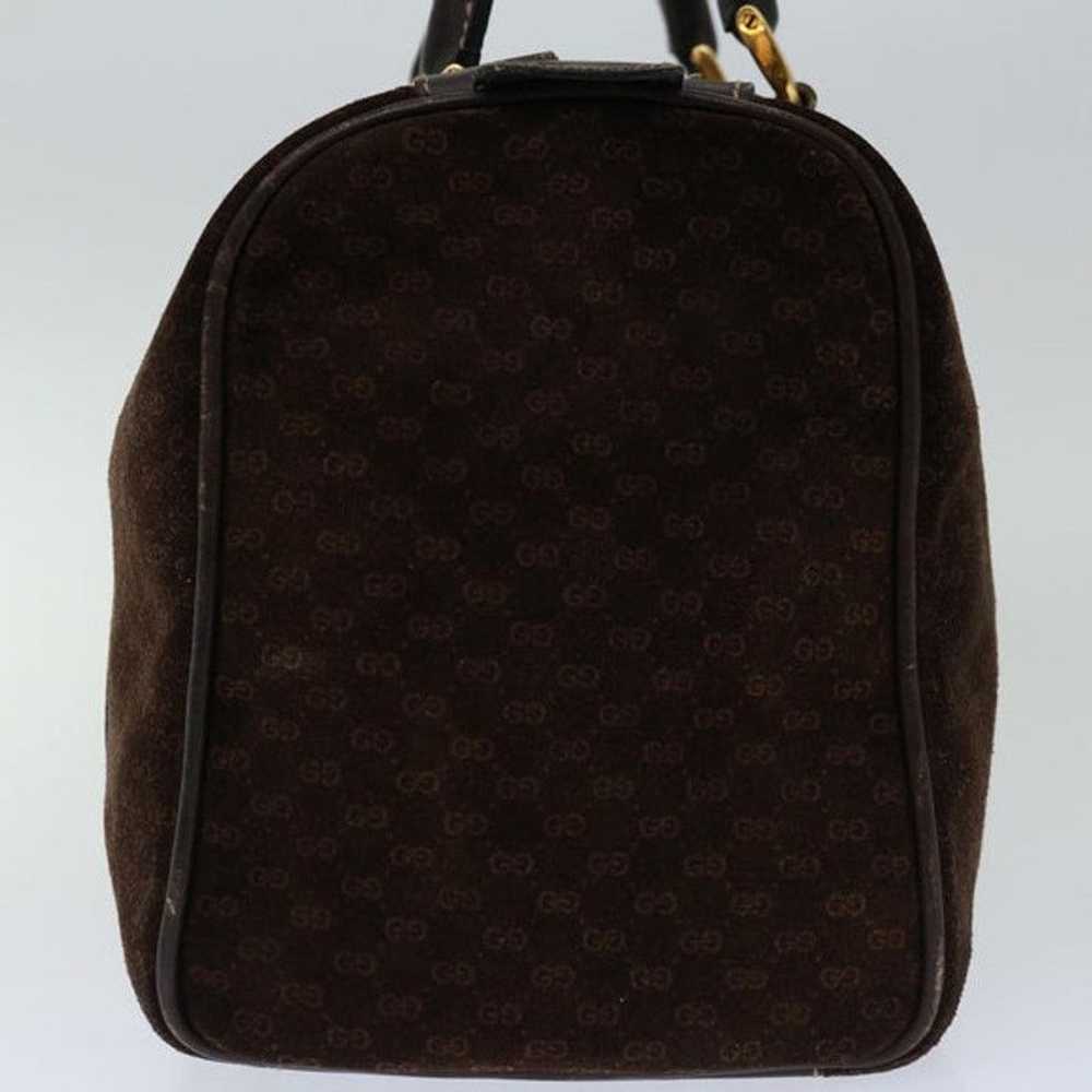 Gucci GUCCI Micro GG Canvas Hand Bag Brown - image 4