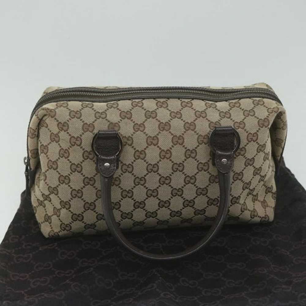 Gucci GUCCI GG Canvas Hand Bag Beige 113009 - image 12