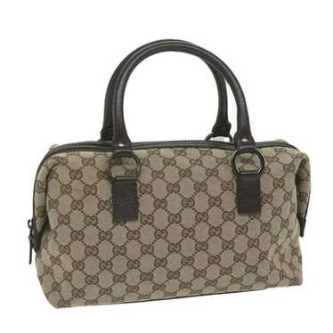 Gucci GUCCI GG Canvas Hand Bag Beige 113009 - image 1