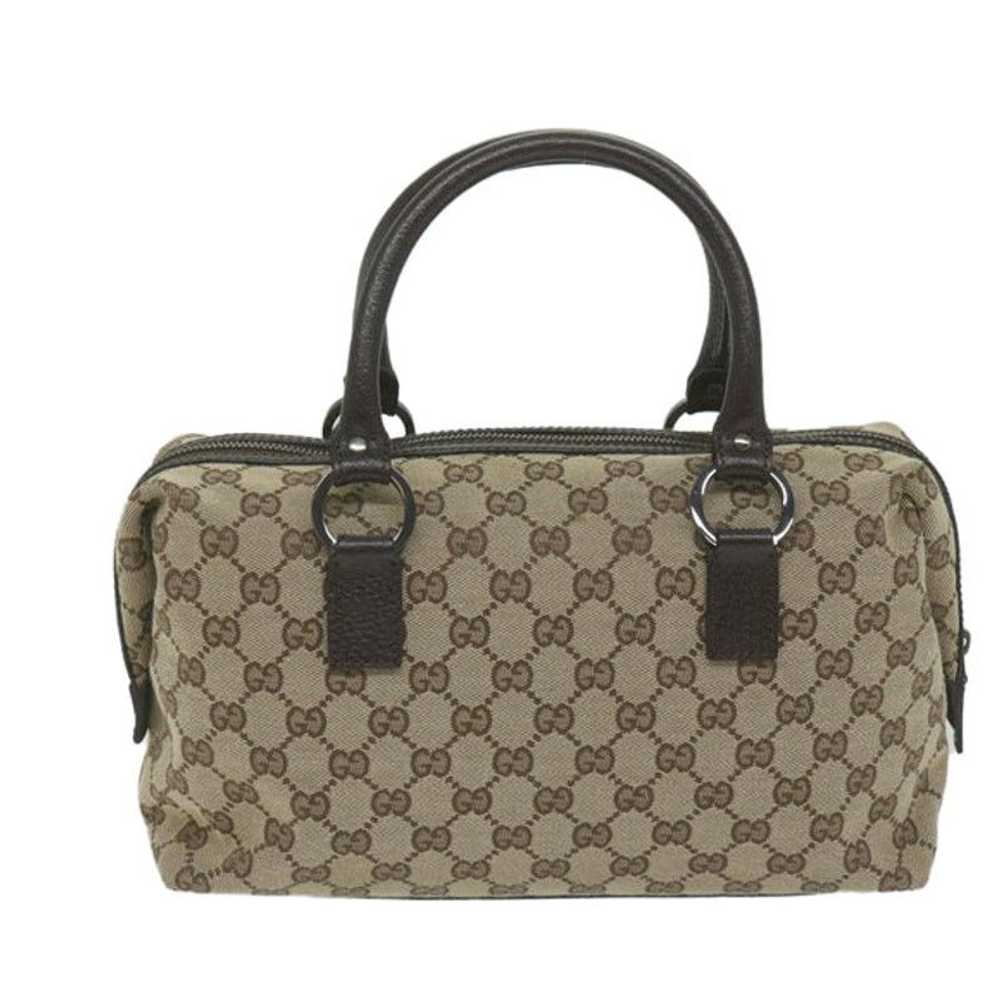 Gucci GUCCI GG Canvas Hand Bag Beige 113009 - image 2