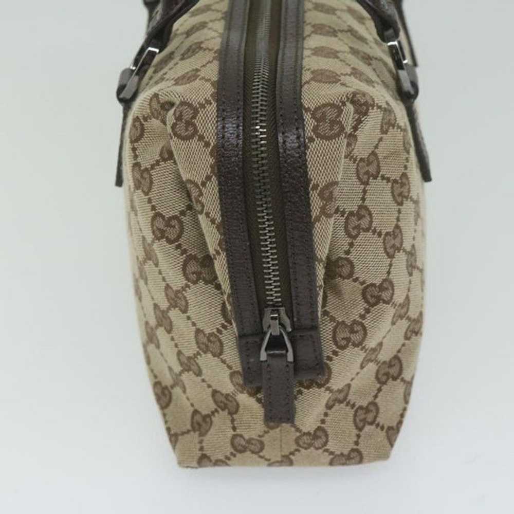 Gucci GUCCI GG Canvas Hand Bag Beige 113009 - image 4