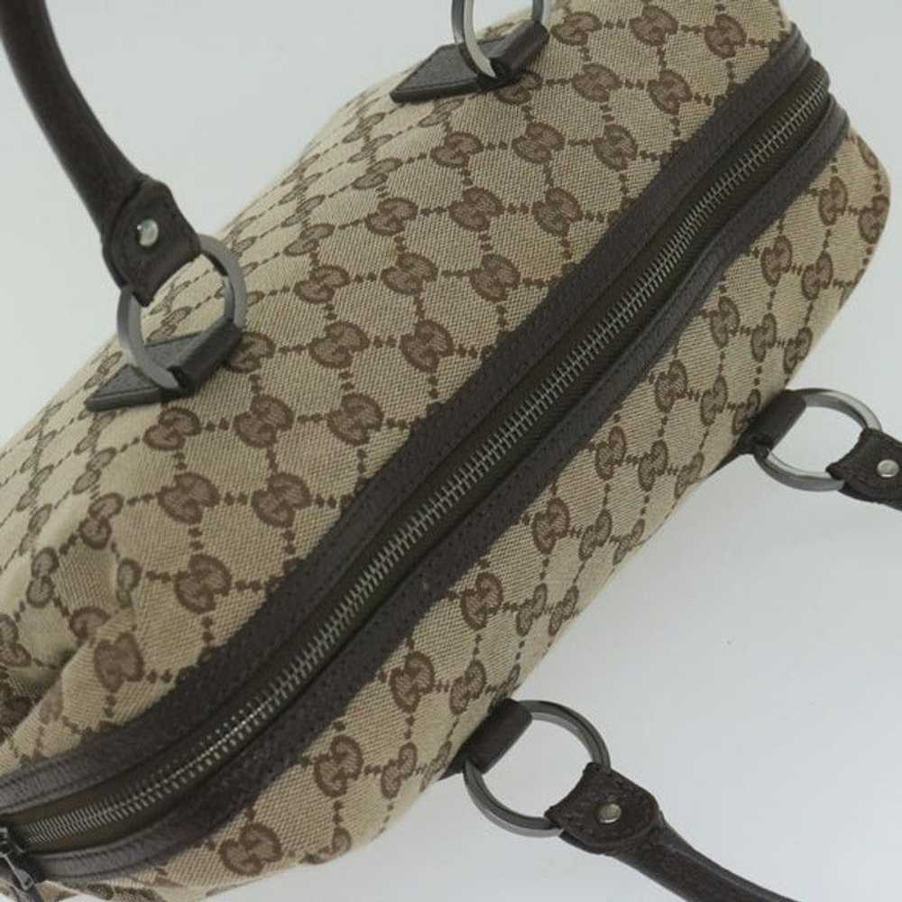 Gucci GUCCI GG Canvas Hand Bag Beige 113009 - image 7