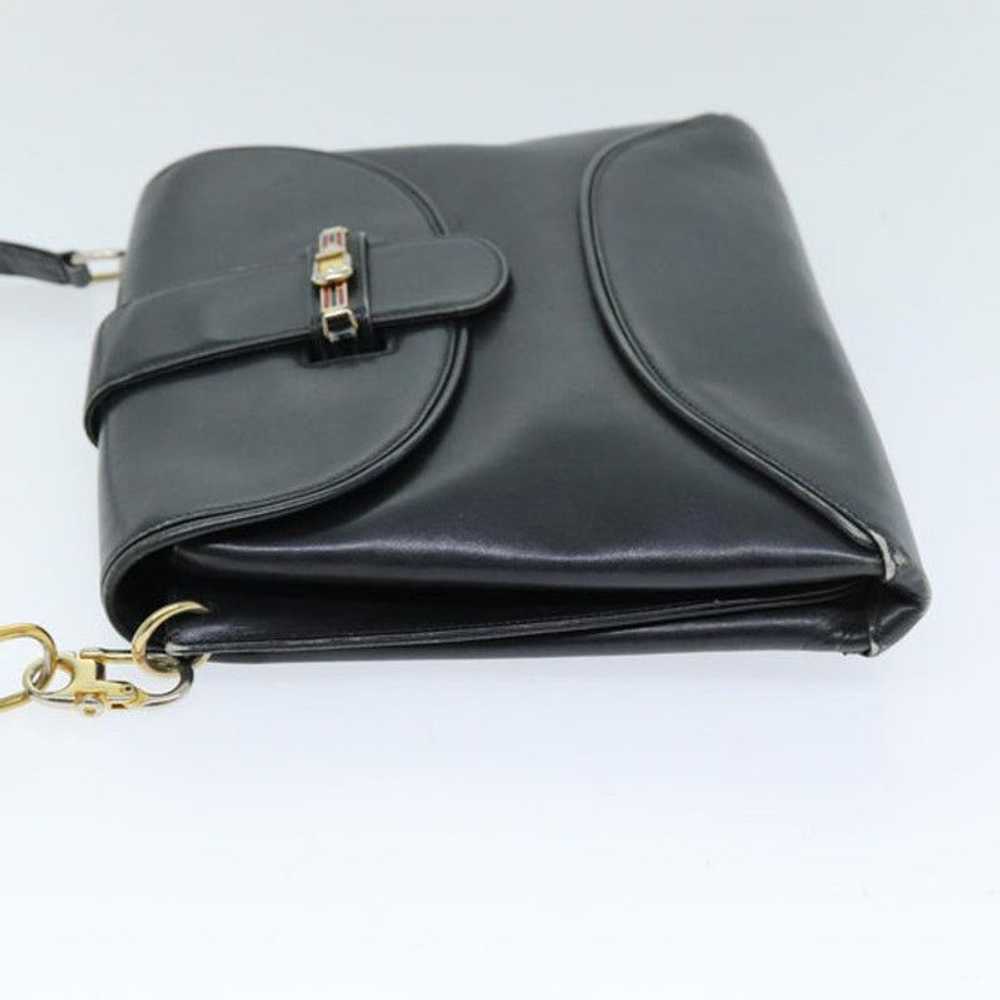 Gucci GUCCI Shoulder Bag Leather Black - image 3