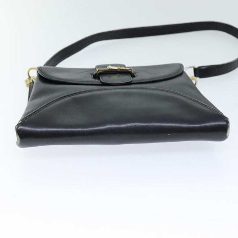 Gucci GUCCI Shoulder Bag Leather Black - image 5