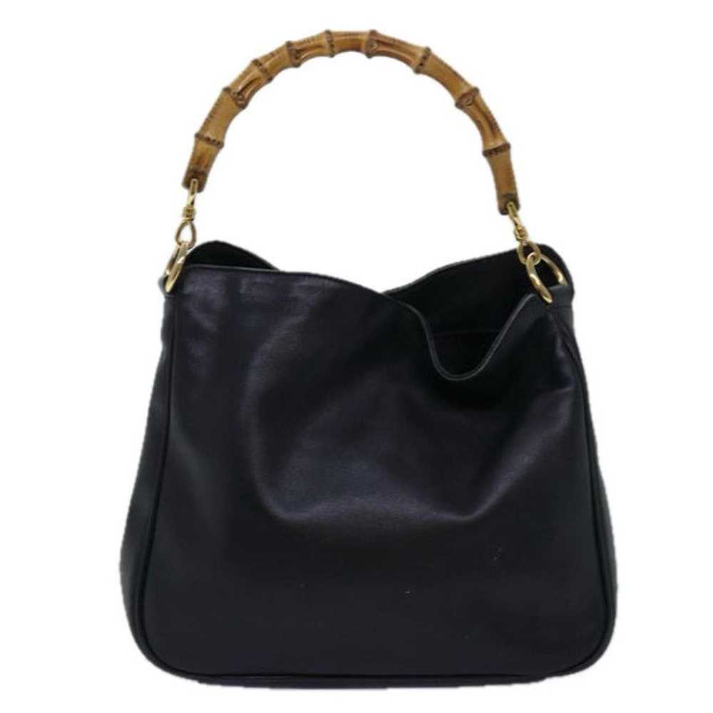 Gucci GUCCI Hand Bag Leather Black - image 2