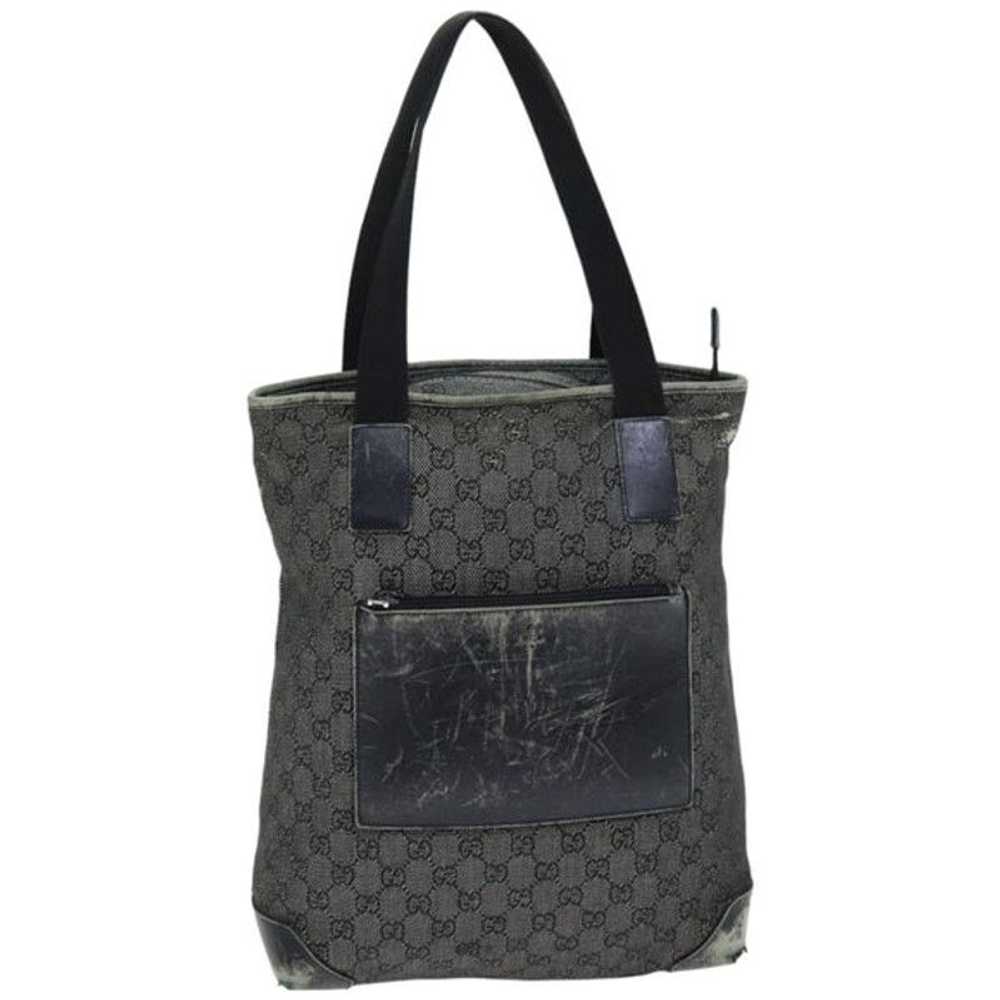 Gucci GUCCI GG Canvas Tote Bag Black 28892 - image 1