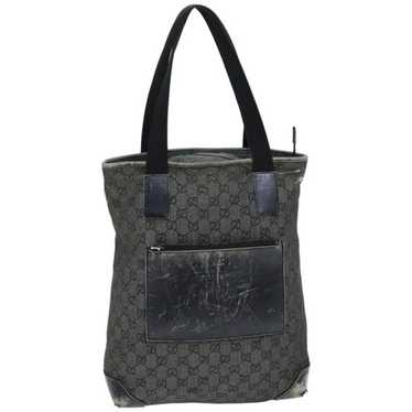 Gucci GUCCI GG Canvas Tote Bag Black 28892 - image 1