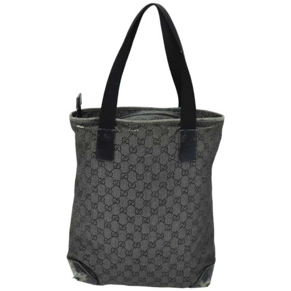 Gucci GUCCI GG Canvas Tote Bag Black 28892 - image 2