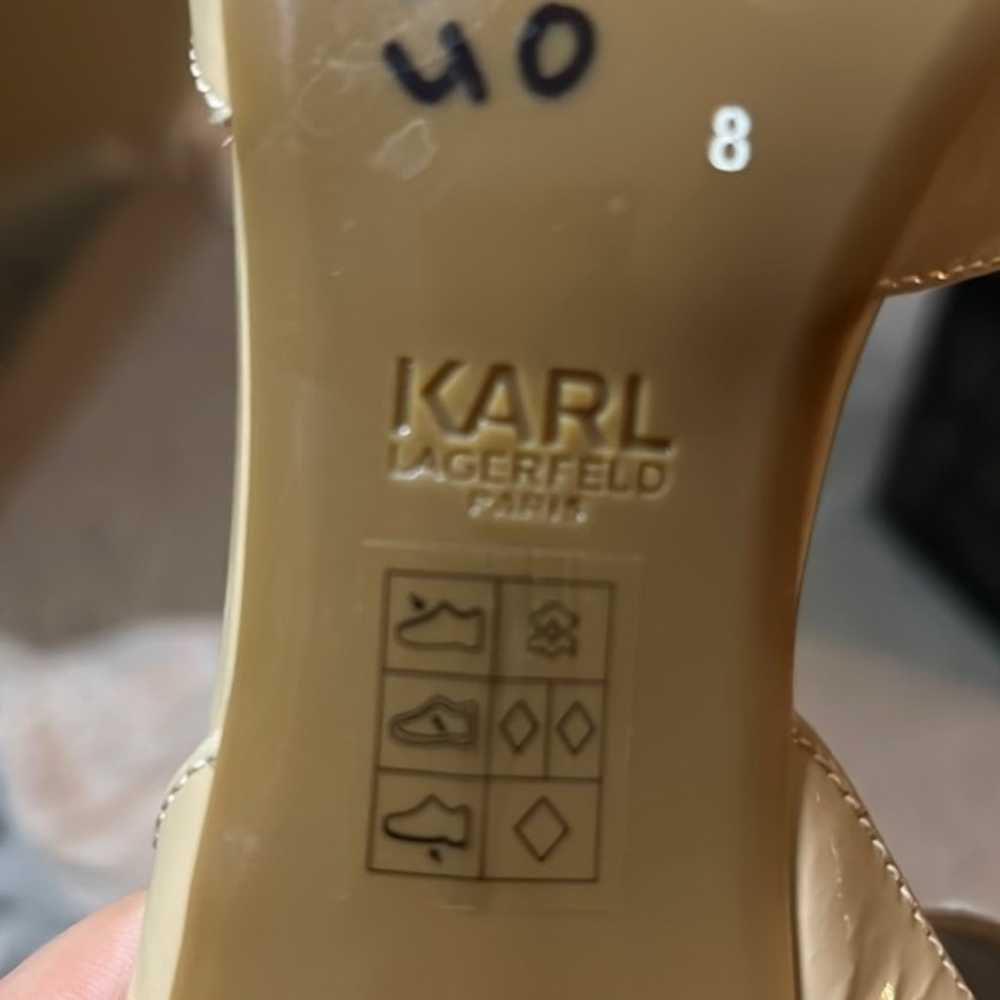 Karl Lagerfeld Jaclyn Tan/ Nude Patent leather pu… - image 3