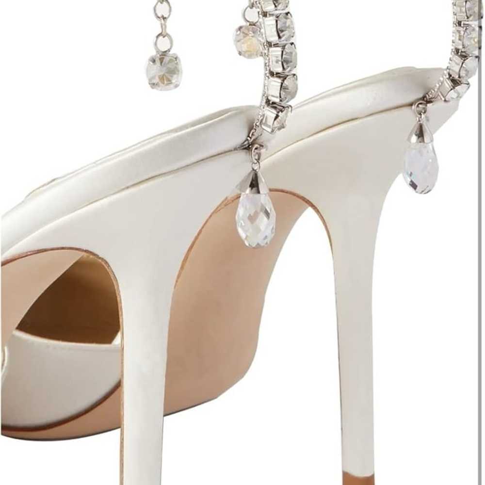 Women's Heeled Sandals Crystal Chain Ankle Straps… - image 4