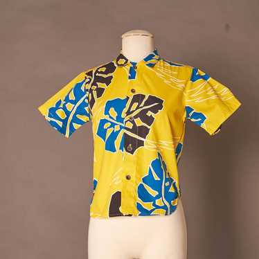 Vintage Vintage 1990s Yellow Banana Bay Hawaiian … - image 1