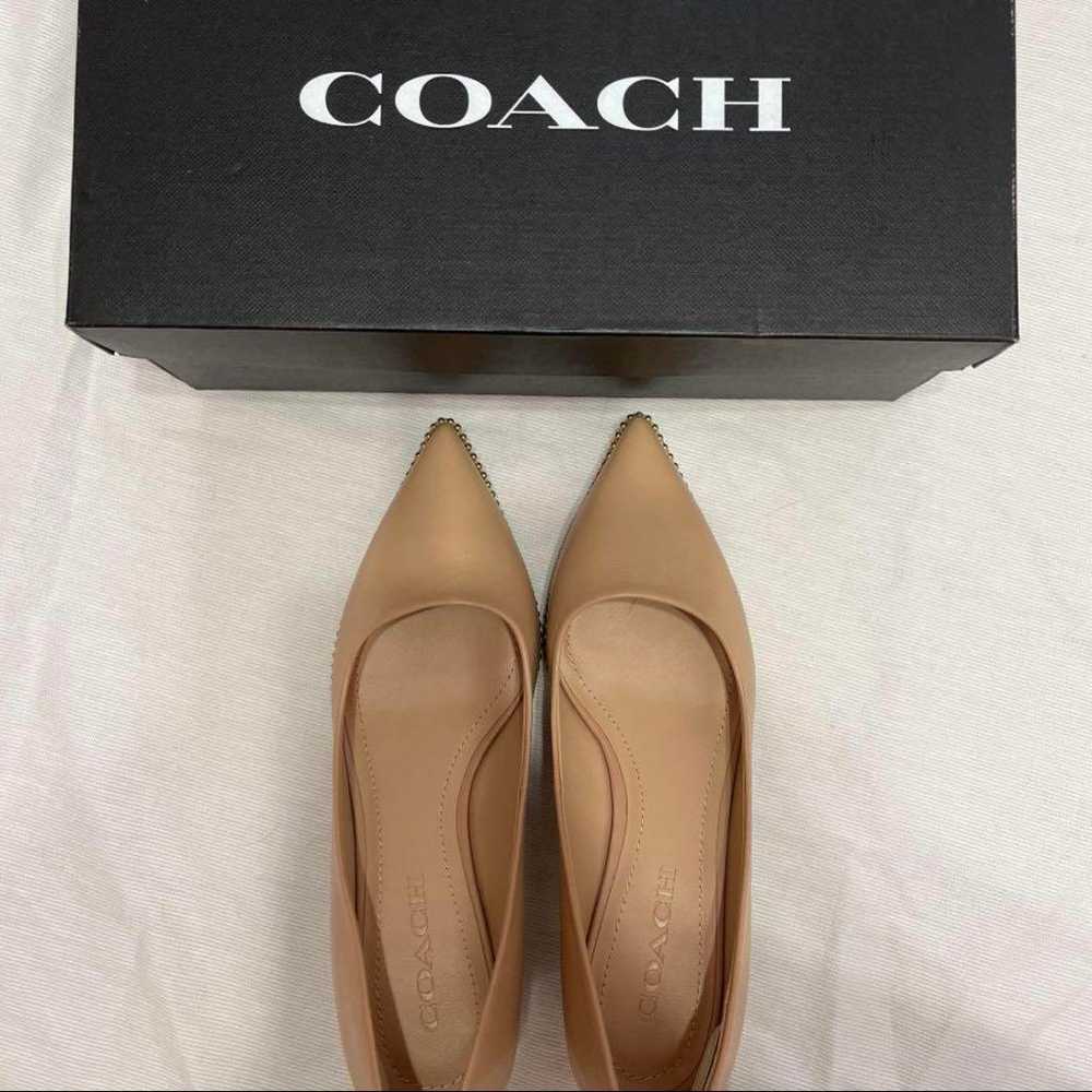 COACH Beige Pointed Toe Pumps 37.5 - image 1