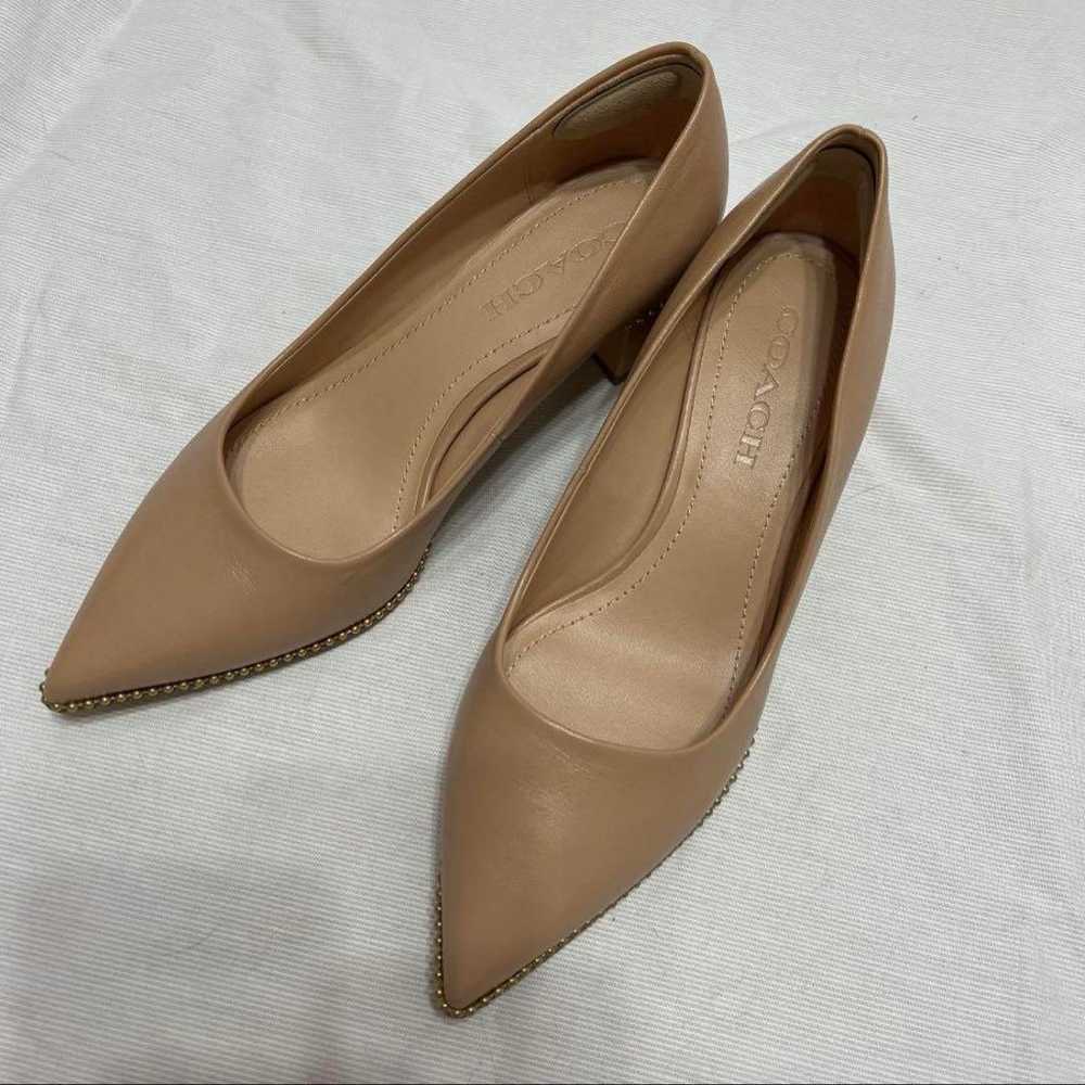 COACH Beige Pointed Toe Pumps 37.5 - image 2