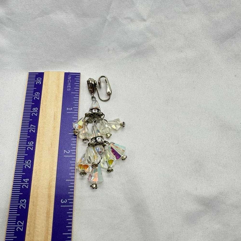 NBDN Nobrandedon VTG Aurora borealis crystal earr… - image 2