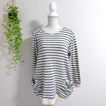 a875 Cinema Club Long Sleeve Tunic Stripe Size L