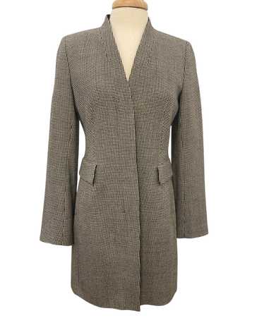 Akris Punto Houndstooth Wool Topper Coat, 8