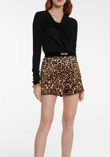 Managed by hewi Tom Ford Silk Blend Leopard Print 