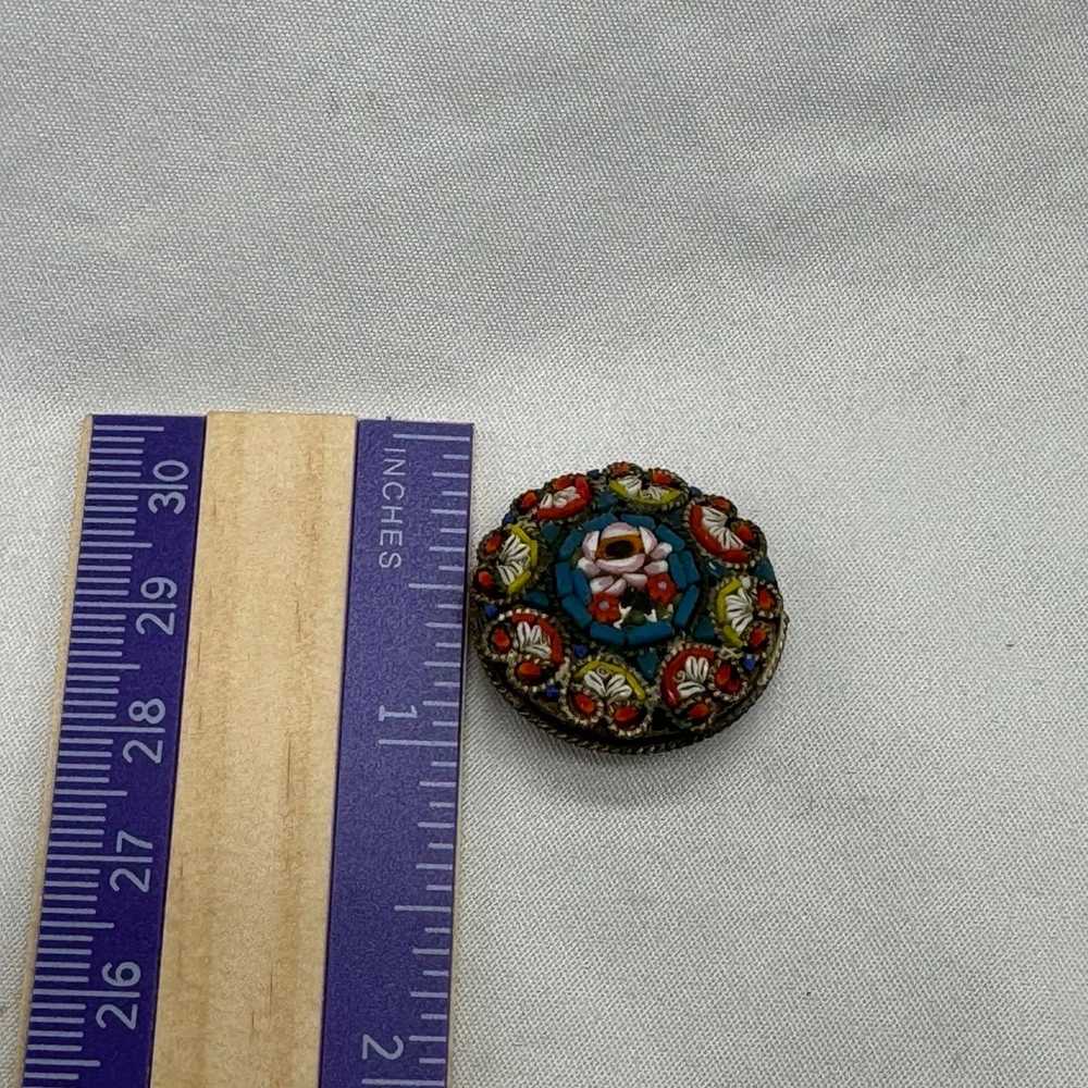 NBDN Nobrandedon VTG Italian micro mosaic brooch - image 7