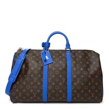 LOUIS VUITTON Monogram Macassar Keepall Bandoulie… - image 1