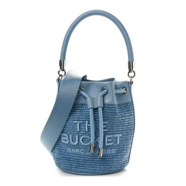 MARC JACOBS Woven The Bucket Bag Pale Blue