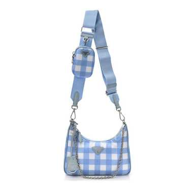 PRADA Re-Nylon Saffiano Gingham Print Re-Edition … - image 1