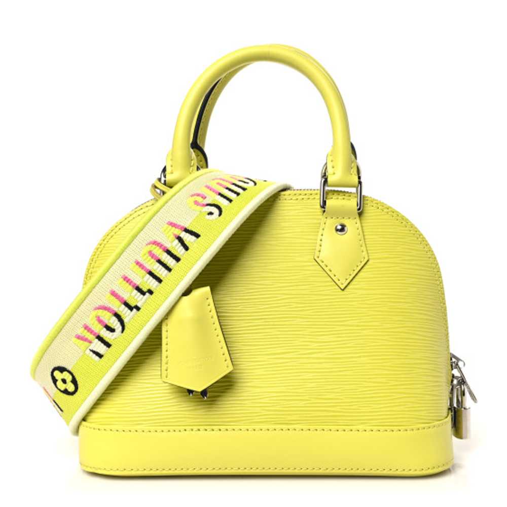 LOUIS VUITTON Epi Jacquard Alma BB Yellow Citron - image 1