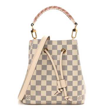 LOUIS VUITTON Damier Azur Braided Neonoe BB Pink - image 1