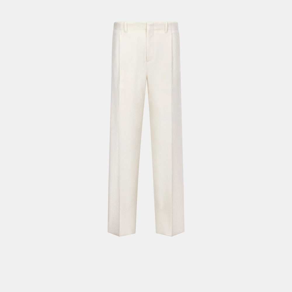 Dior o1bcso1str1124 Pleated Pants in Ecru Virgin - image 1