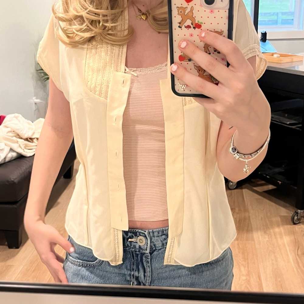 butter yellow blouse - image 2