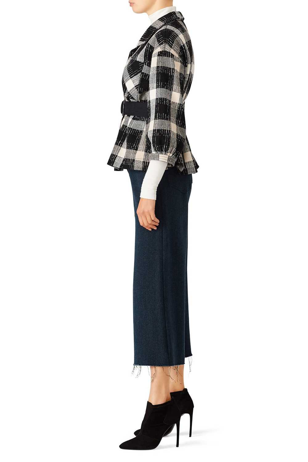 Derek Lam 10 Crosby Belted Plaid Jacket - image 3