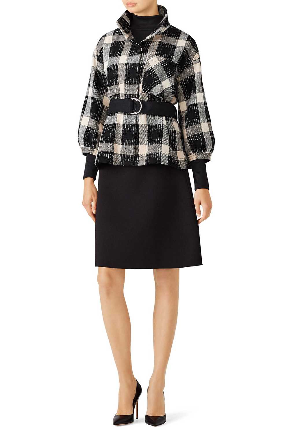 Derek Lam 10 Crosby Belted Plaid Jacket - image 4