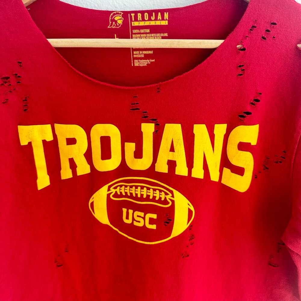 USC Trojans Off The Shoulder T-shirt - image 5