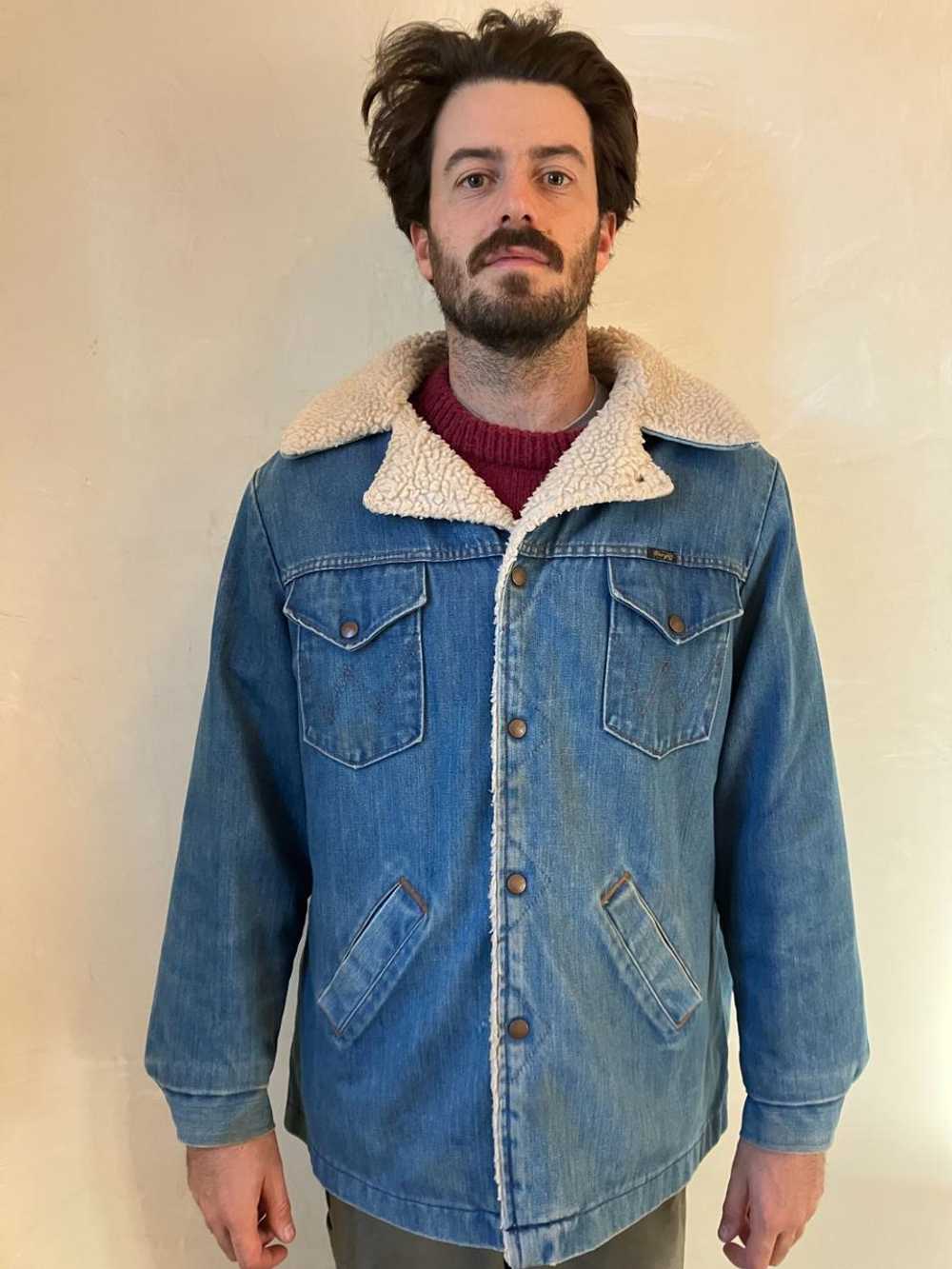 Vintage 80s Wrangler Lined Denim - image 5