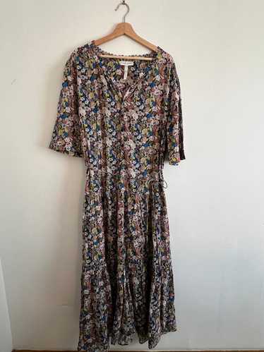 Apiece Apart Floral Mitte Tiered Maxi Dress (3X) … - image 1