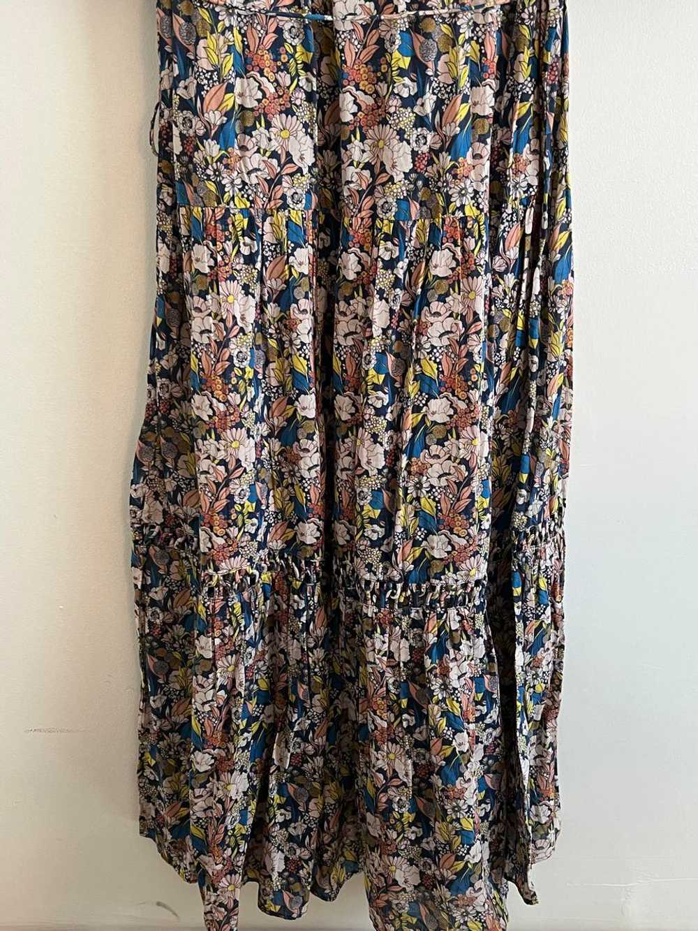 Apiece Apart Floral Mitte Tiered Maxi Dress (3X) … - image 6