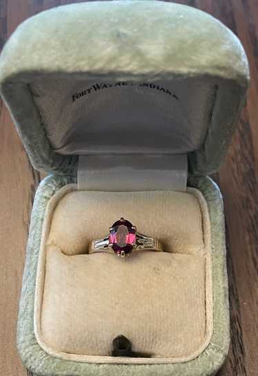 Random Vintage Rhodloite garnet ring, sz ~3.5 |…