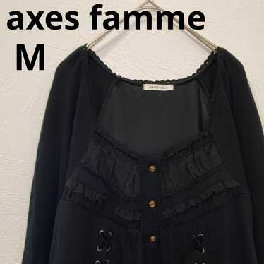 Axes Femme Long Sleeve Knit Top Tunic Length M Bla