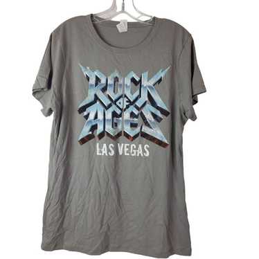 Vintage Rock of Ages Las Vegas Gray T-Shirt Women… - image 1