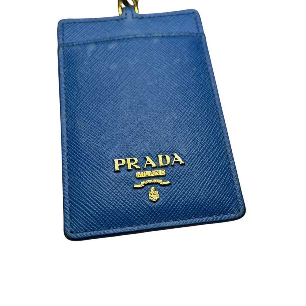 Prada Prada Saffiano Leather Logo-Plaque Cardhold… - image 2