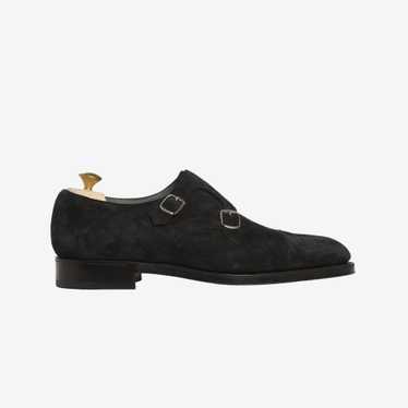 Edward Green Suede Westminster Monk Strap Shoes - image 1